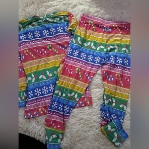 Colorful Holiday Kids Pajama Set